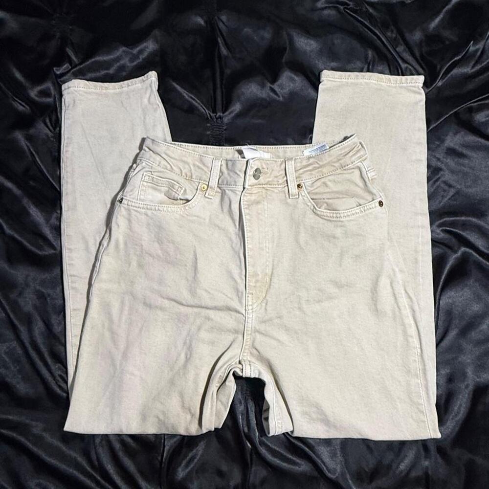 Hm khaki straight leg jeans